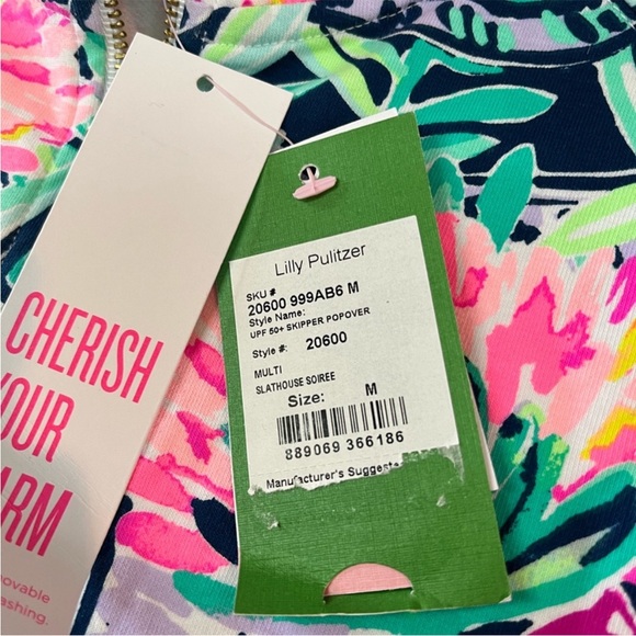Lilly Pulitzer Skipper Popover Multi Slathouse Soirée M NWT - Picture 9 of 10